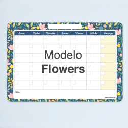Calendario Mensual con rotulador - Flowers