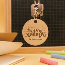 Llavero de madera personalizado-Llavero 9,99 € Ludilabel 1