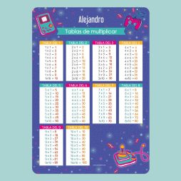 Póster Multiplicaciones - Gamepad-Póster Multiplicación 15,99 € Ludilabel Videojuegos 1