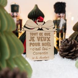 Bolas de Navidad de madera con grabado-Àrbol de Navidad 11,99 € Ludilabel 1