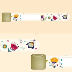Pulsera identificativa - Floral-Pulseras 6,99 € Ludilabel Flores 1