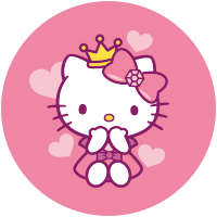 Etiquetas Hello Kitty Corazones