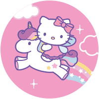 Etiquetas Hello Kitty Unicornio